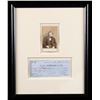 Image 1 : RARE JACK HAYS CDV & SIGNED CHECK.