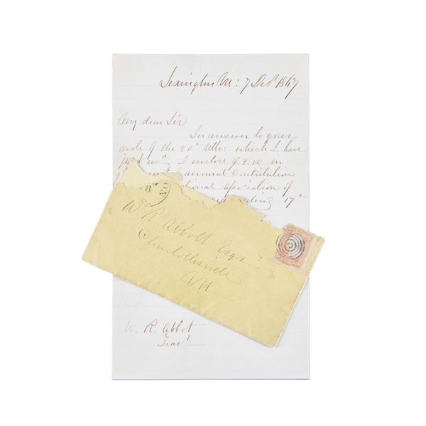 ROBERT E LEE AUTOGRAPH LETTER SIGNED WITH