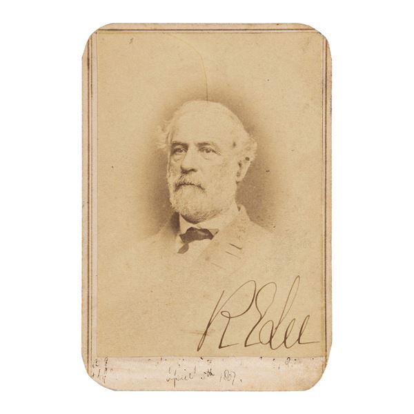 ROBERT E LEE SIGNED VANNERSON CDV.