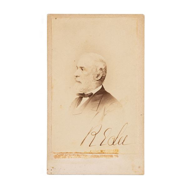 ROBERT E LEE SIGNED BRADY CDV.