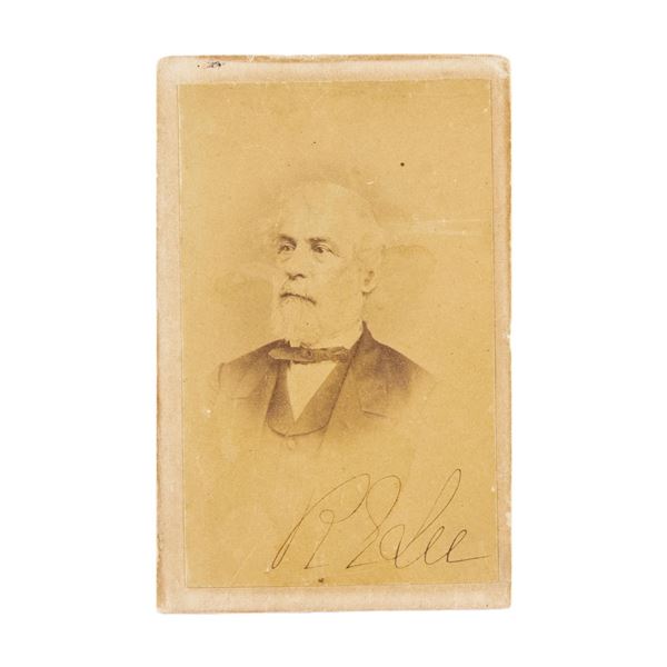ROBERT E LEE SIGNED CDV.