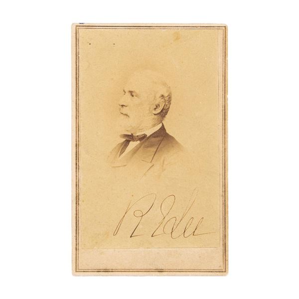 FINE ROBERT E LEE SIGNED CDV.