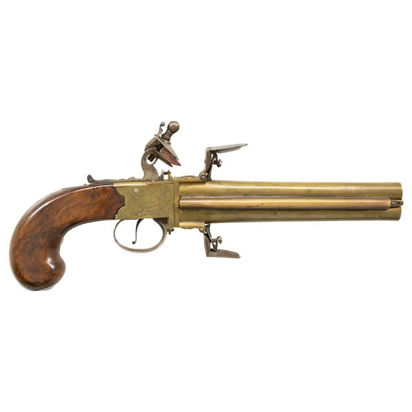 BLAIR SWIVEL BREECH FLINTLOCK PISTOL.