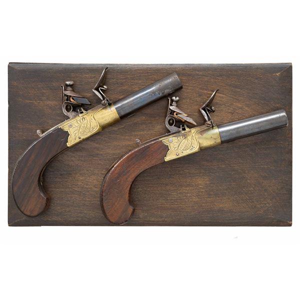 CASED PAIR OF A.W. SPIES SCREW BARREL BRASS FRAME