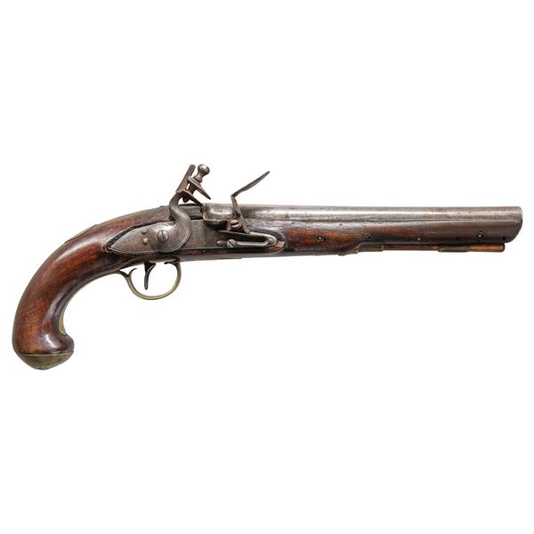 UNSIGNED ENGLISH FLINTLOCK HORSE PISTOL.