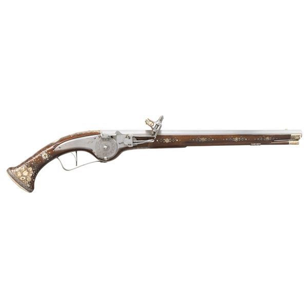 GERMANIC WHEELLOCK PISTOL WITH BARREL MARKED