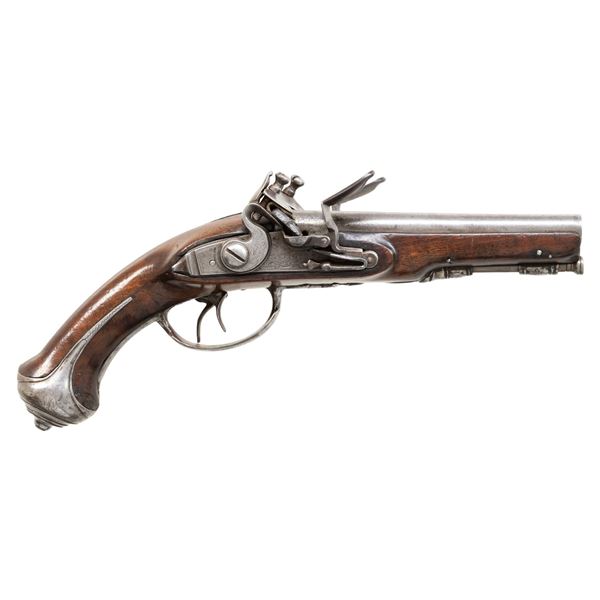 P. STREIGNARD FRENCH FLINTLOCK SxS PISTOL.