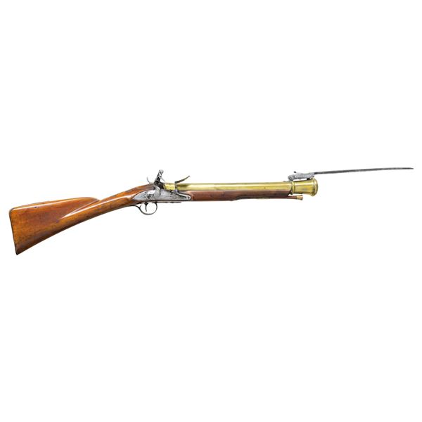 BRASS CANNON BARREL BLUNDERBUSS WITH SPRING