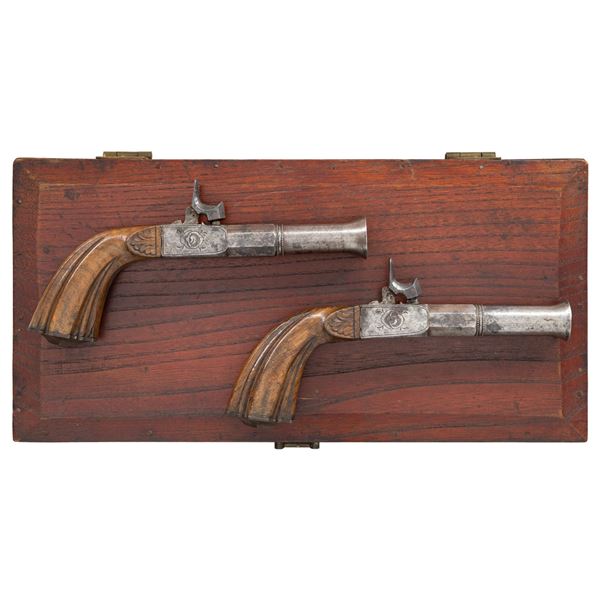 PAIR OF EUROPEAN FOLDING TRIGGER PERCUSSION