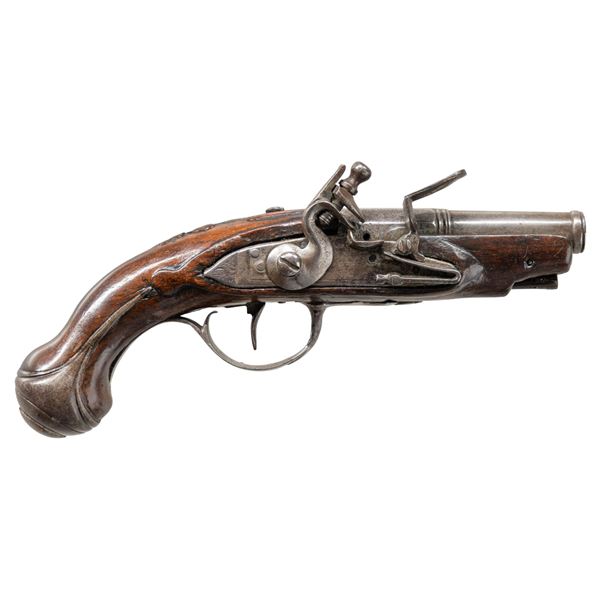 UNMARKED EUROPEAN FLINTLOCK PISTOL.