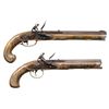 Image 2 : CASED PAIR OF A. HOLLY CONTEMPORARY FLINTLOCK