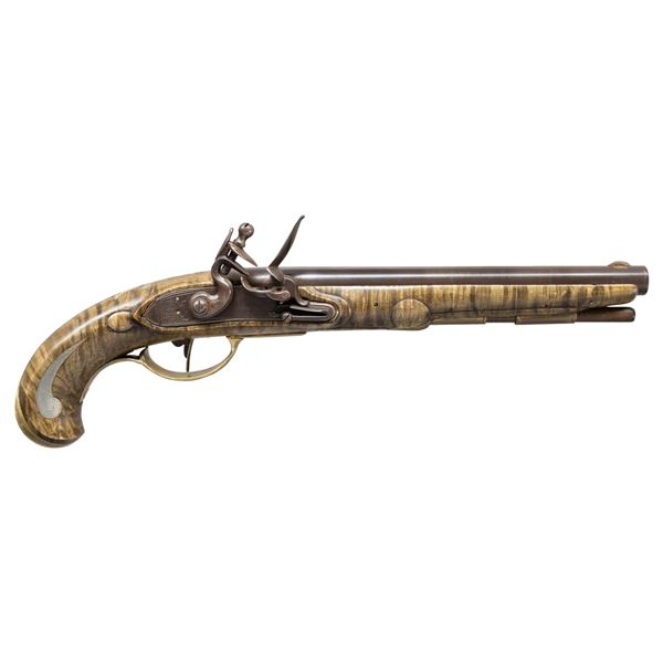 WILLIAM BUCHELE CONTEMPORARY FLINTLOCK PISTOL.