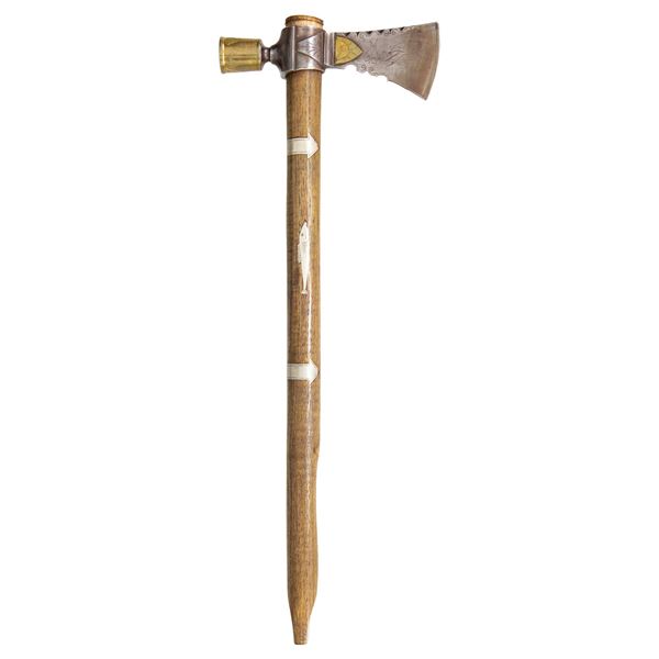 FINE PRESENTATION CONTEMPORARY PIPE TOMAHAWK BY
