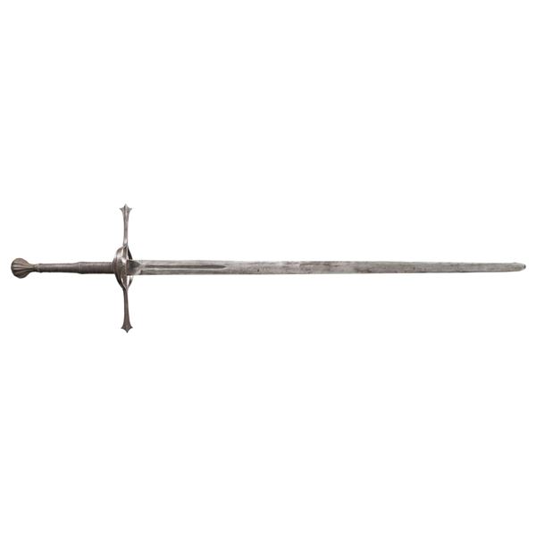 LARGE GERMAN TWO HANDED BROADSWORD.