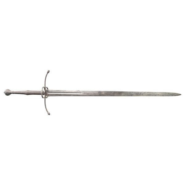 MASSIVE TWO HANDED BROADSWORD.
