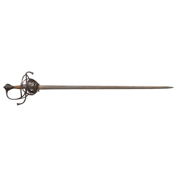 SPANISH SWEPT HILT BROADSWORD.