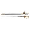Image 2 : 2 EARLY 19TH CENTURY EUROPEAN OFFICER'S SWORDS.