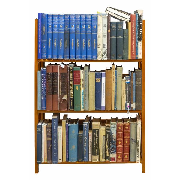 LARGE LOT OF CIVIL WAR BOOKS.