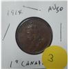 Image 1 : 1914 Canadian Large One Cent Coin - AU50
