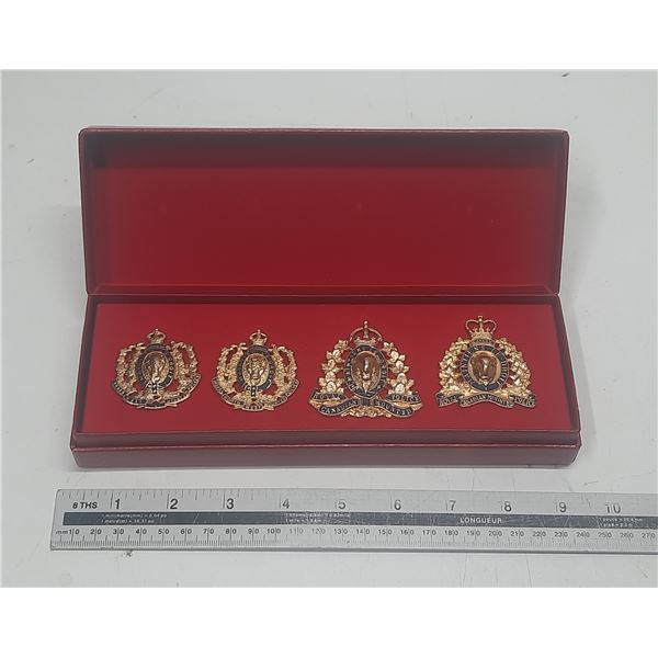 Vintage Bedge Set of Royal Canadian Mounted Police (RCMP).