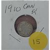 Image 1 : 1910 Canadian Silver Five Cents  MS60