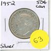 Image 1 : 1952 Canadian Silver Fifty Cents.