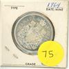 Image 1 : 1964 Canadian Silver Fifty Cents.