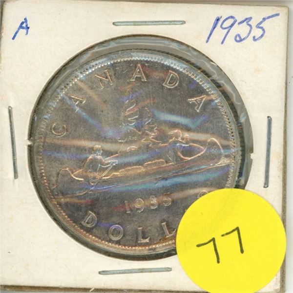 1935 Canadian Silver Dollar.