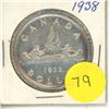 Image 1 : 1938 Canadian Silver Dollar.