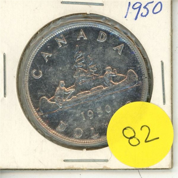 1950 Canadian Silver Dollar.