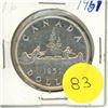 Image 1 : 1951 Canadian Silver Dollar.