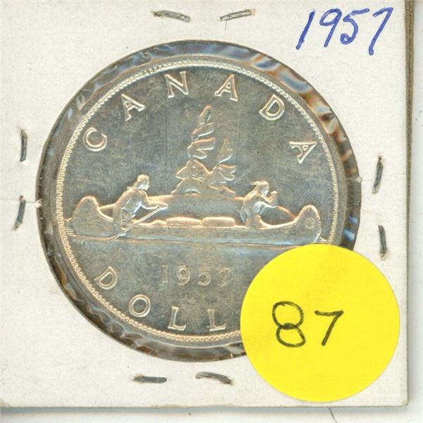 1957 Canadian Silver Dollar.
