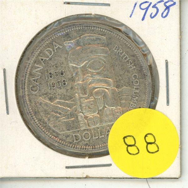 1958 Canadian Silver Dollar.