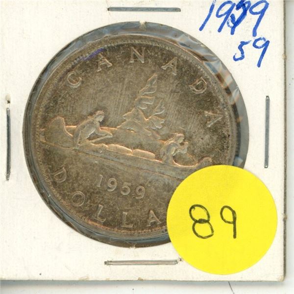 1959 Canadian Silver Dollar.