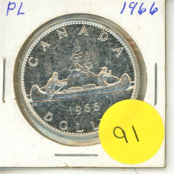 1966 Canadian Silver Dollar.