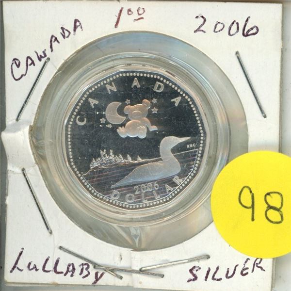 2006 Canada One Dollar Silver.