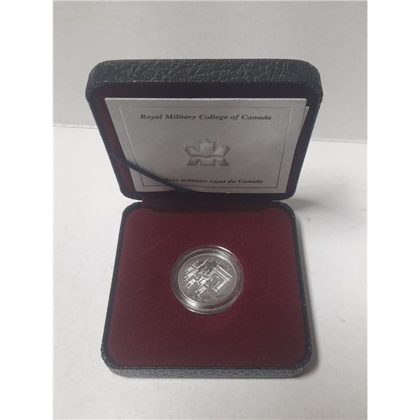 2001 Canadian Sterling Silver Five Cent Royal Military College 125th Anv. Proof Coin