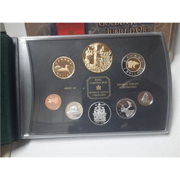 2002 Canadian Sterling Silver Double Dollar Proof Set - Golden Jubilee