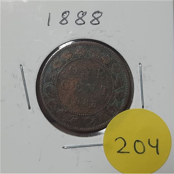 1888 Canada Large One Cent.