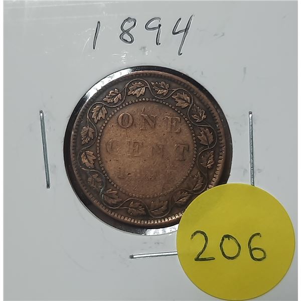 1894 Canada Large One Cent.