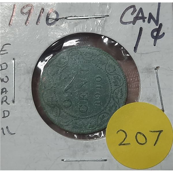1910 Canada Large One Cent.