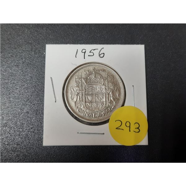 1956 Canada Silver 50 Cents.
