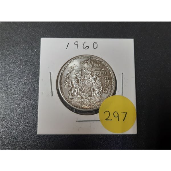 1960 Canada Silver 50 Cents.