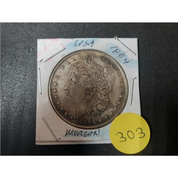 1884 U.S.A Morgan Dollar.