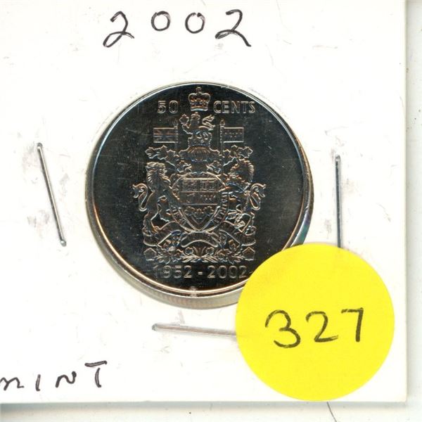 2002 Canada 50 Cents.
