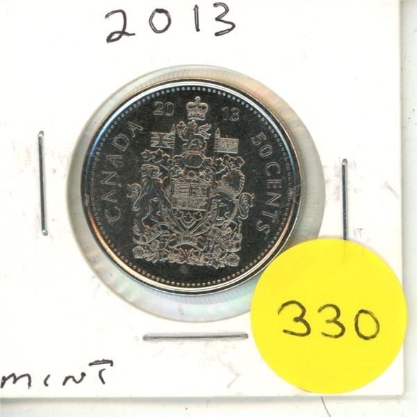 2013 Canada 50 Cents.
