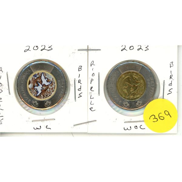 2023 Canadian Toonies, Riopelle Birds WC & WOC