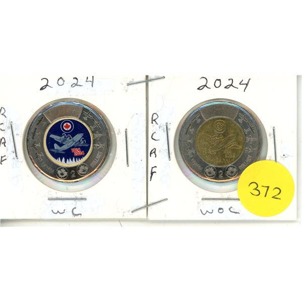 2024 Canadian Toonies, RCAF WC & WOC