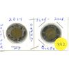 Image 1 : 2014 Wait For Me Daddy & 2008 Quebec Canadian Two Dollar Coins.