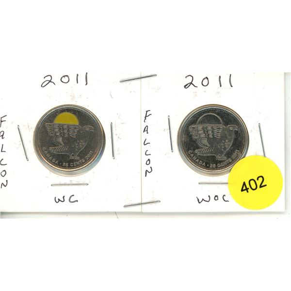 2011 Canadian Quarters, Falcon WC & WOC